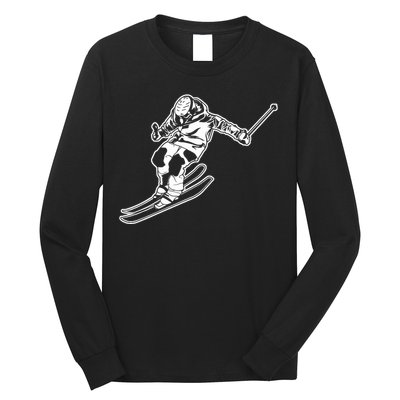 Alpine Skiing Winter Sports Downhill Skier Long Sleeve Shirt