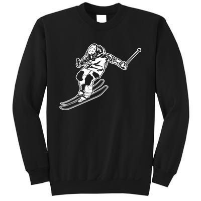 Alpine Skiing Winter Sports Downhill Skier Sweatshirt