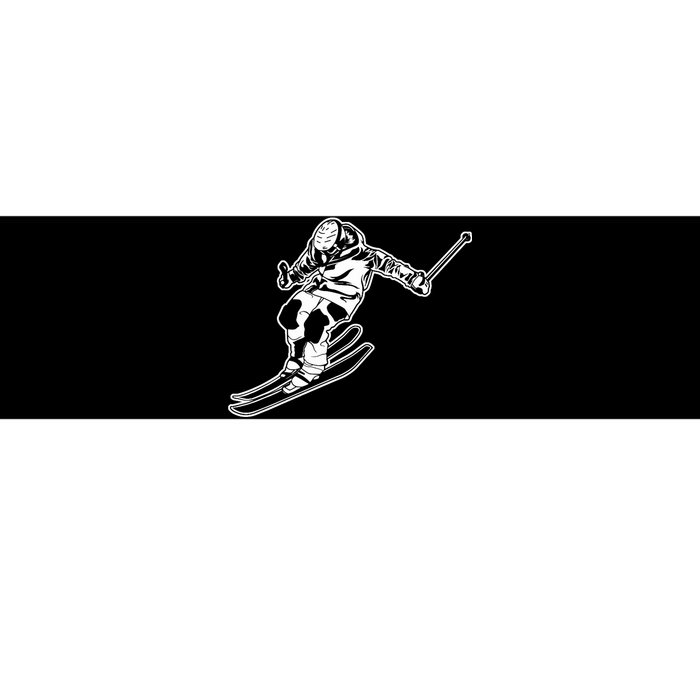 Alpine Skiing Winter Sports Downhill Skier Bumper Sticker