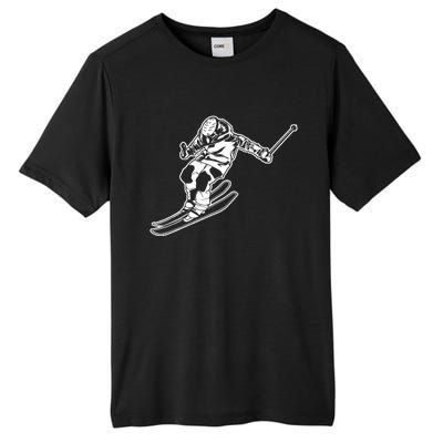 Alpine Skiing Winter Sports Downhill Skier Tall Fusion ChromaSoft Performance T-Shirt