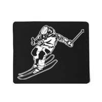 Alpine Skiing Winter Sports Downhill Skier Mousepad