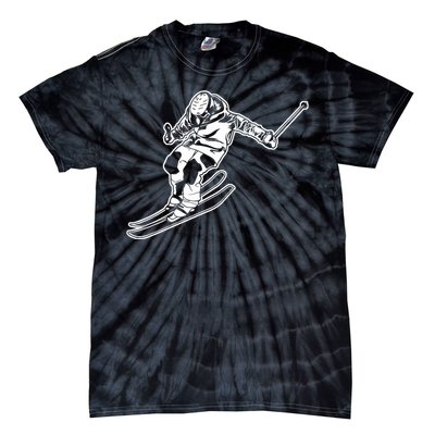 Alpine Skiing Winter Sports Downhill Skier Tie-Dye T-Shirt