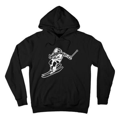 Alpine Skiing Winter Sports Downhill Skier Tall Hoodie