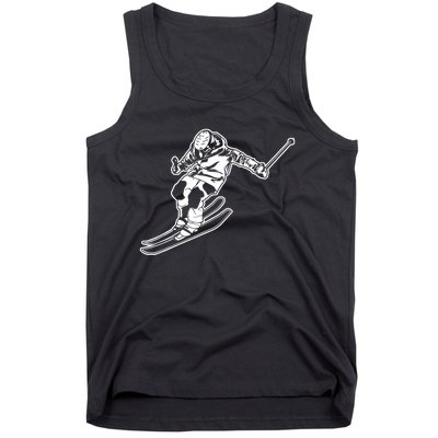 Alpine Skiing Winter Sports Downhill Skier Tank Top