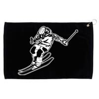 Alpine Skiing Winter Sports Downhill Skier Grommeted Golf Towel