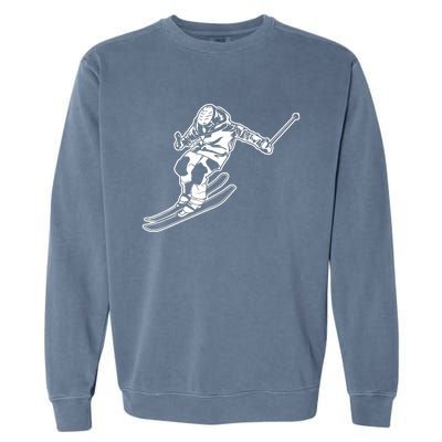 Alpine Skiing Winter Sports Downhill Skier Garment-Dyed Sweatshirt