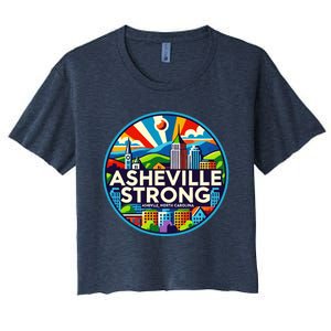 Asheville Strong Western Nc Helene Recovery Women's Crop Top Tee