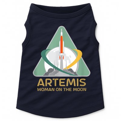 Artemis Space Woman On The Moon Doggie Tank