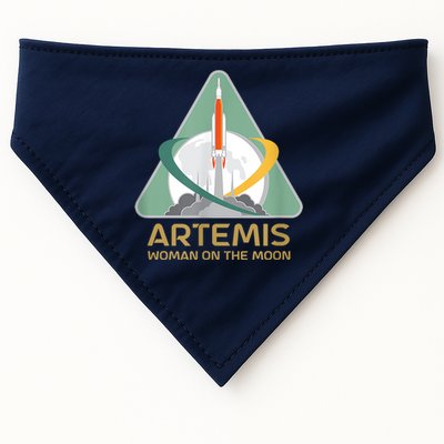 Artemis Space Woman On The Moon USA-Made Doggie Bandana
