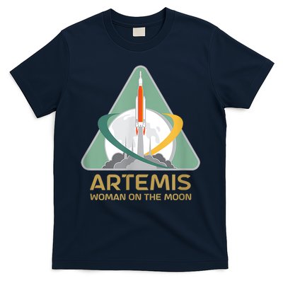 Artemis Space Woman On The Moon T-Shirt