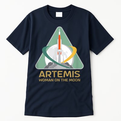 Artemis Space Woman On The Moon Tall T-Shirt