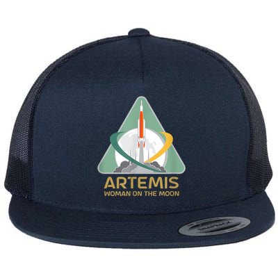 Artemis Space Woman On The Moon Flatbill Hat
