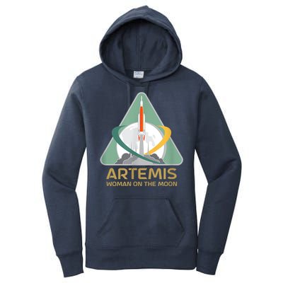 Artemis Space Woman On The Moon Women's Pullover Hoodie