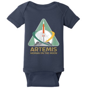 Artemis Space Woman On The Moon Baby Bodysuit