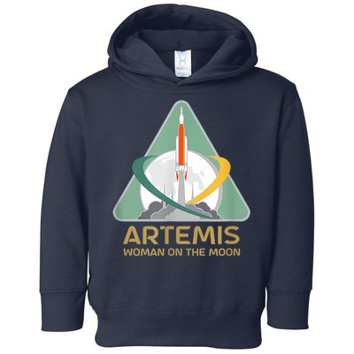 Artemis Space Woman On The Moon Toddler Hoodie