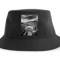 Axolotl Selfie With Alien UFO Funny Axolotl Gifts For Women Sustainable Bucket Hat