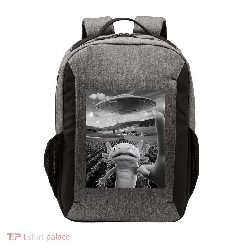 Axolotl Selfie With Alien UFO Funny Axolotl Gifts For Women Vector Backpack