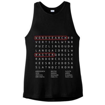 Alien Sheephead Word Search Puzzle Wordsearch Ladies PosiCharge Tri-Blend Wicking Tank