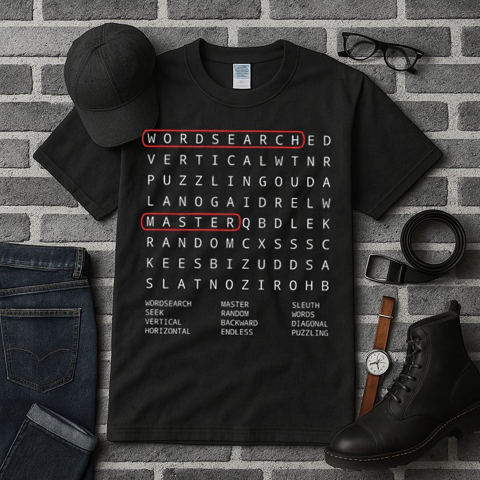 Alien Sheephead Word Search Puzzle Wordsearch Tall T-Shirt