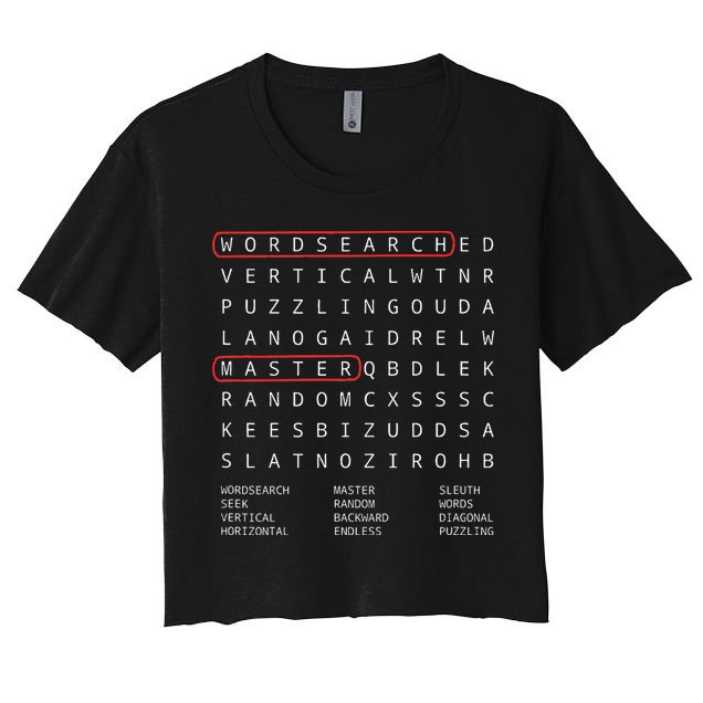 Alien Sheephead Word Search Puzzle Wordsearch Crop Top