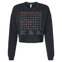 Alien Sheephead Word Search Puzzle Wordsearch Cropped Pullover Crew