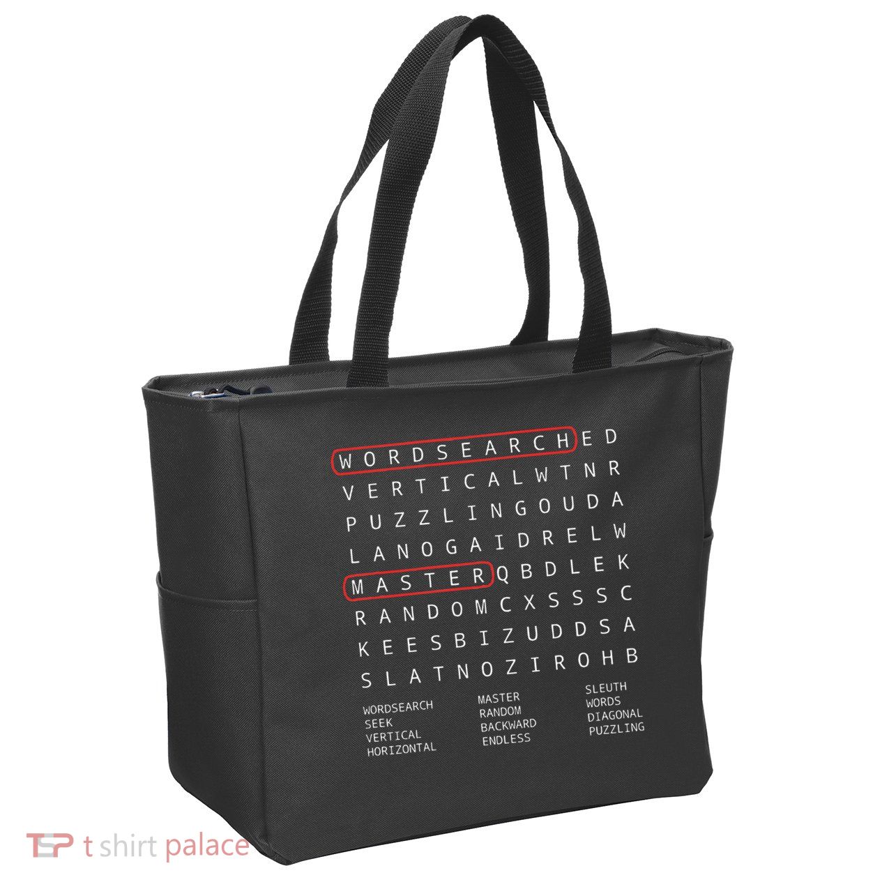 Alien Sheephead Word Search Puzzle Wordsearch Zip Tote Bag