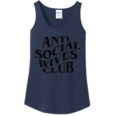 Anti Social Wives Club Mother's Day Funny Wife Ladies Essential Tank