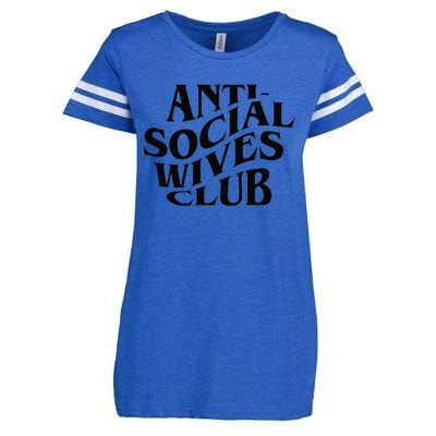 Anti Social Wives Club Mother's Day Funny Wife Enza Ladies Jersey Football T-Shirt