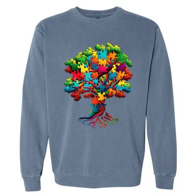 Autism Shirts Wo  Adults kid Austim Awareness Garment-Dyed Sweatshirt