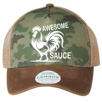 Awesome Sauce With Picture Of Rooster Legacy Tie Dye Trucker Hat