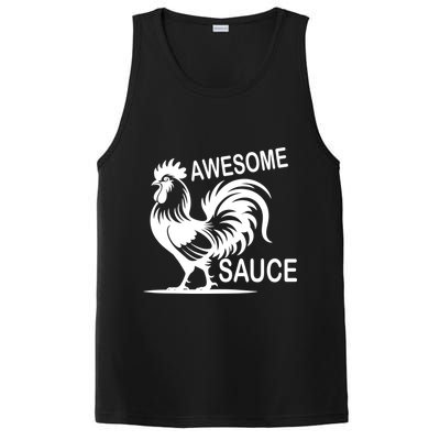 Awesome Sauce With Picture Of Rooster PosiCharge Competitor Tank