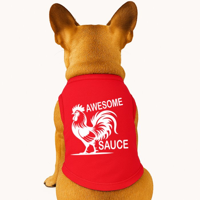 Awesome Sauce With Picture Of Rooster Doggie Tank