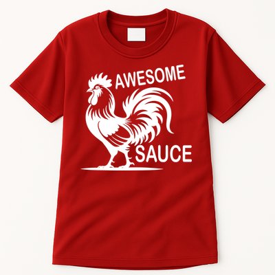 Awesome Sauce With Picture Of Rooster Tall T-Shirt