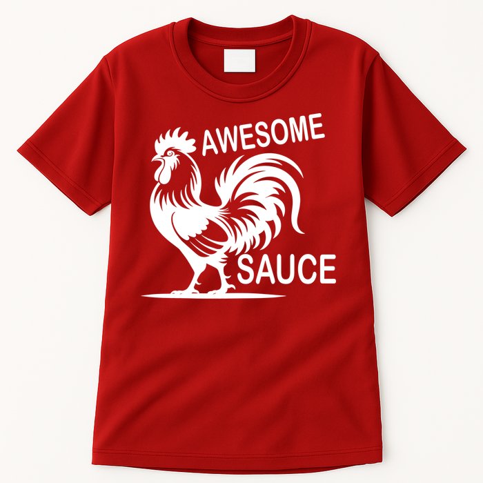 Awesome Sauce With Picture Of Rooster Tall T-Shirt