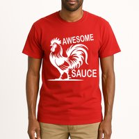Awesome Sauce With Picture Of Rooster Tall T-Shirt