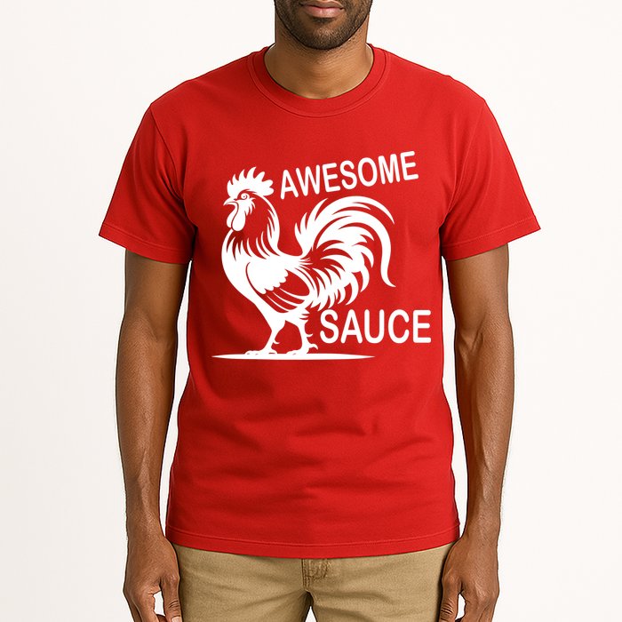 Awesome Sauce With Picture Of Rooster Tall T-Shirt