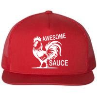 Awesome Sauce With Picture Of Rooster Flatbill Hat