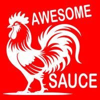 Awesome Sauce With Picture Of Rooster Flatbill Hat