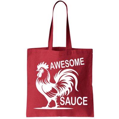 Awesome Sauce With Picture Of Rooster Bag