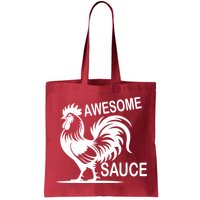 Awesome Sauce With Picture Of Rooster Bag