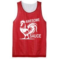 Awesome Sauce With Picture Of Rooster Mesh Reversible Basketball Jersey Tank