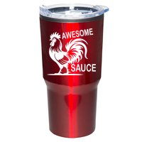Awesome Sauce With Picture Of Rooster Tumbler