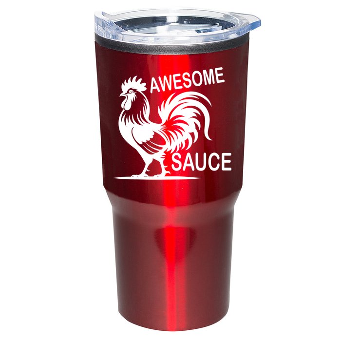 Awesome Sauce With Picture Of Rooster Tumbler