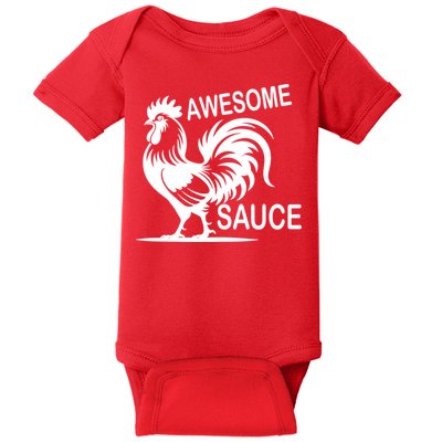Awesome Sauce With Picture Of Rooster Baby Bodysuit