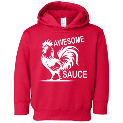 Awesome Sauce With Picture Of Rooster Toddler Hoodie