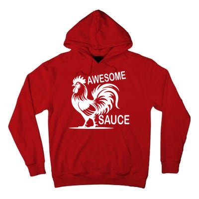 Awesome Sauce With Picture Of Rooster Tall Hoodie