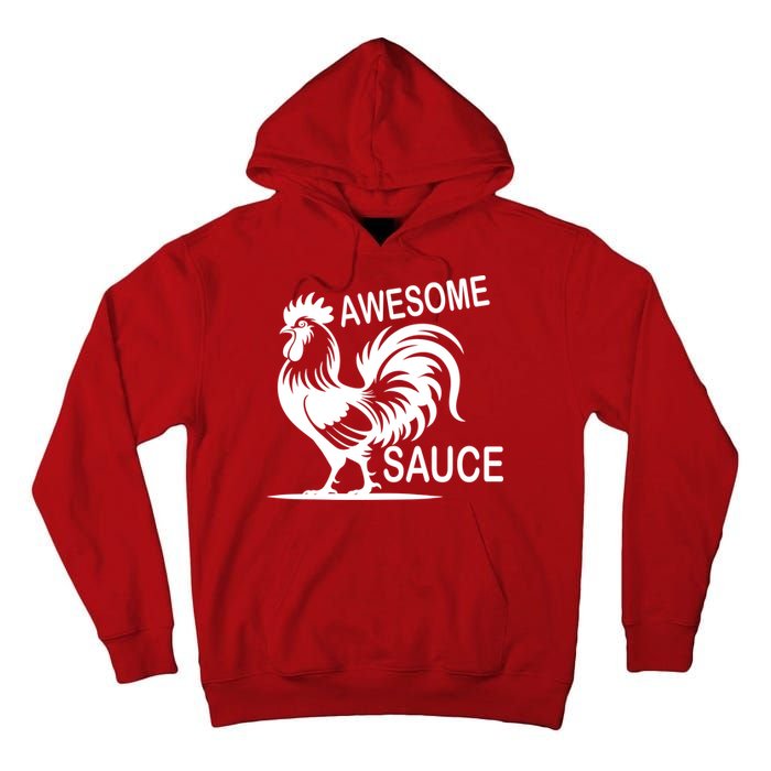 Awesome Sauce With Picture Of Rooster Tall Hoodie
