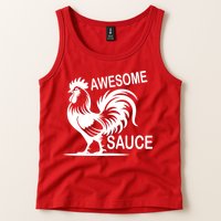 Awesome Sauce With Picture Of Rooster Tank Top