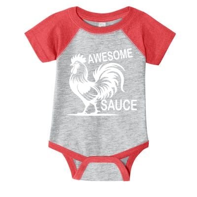 Awesome Sauce With Picture Of Rooster Infant Baby Jersey Bodysuit