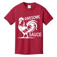 Awesome Sauce With Picture Of Rooster Kids T-Shirt